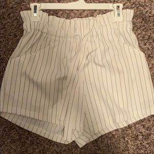 High waisted White shorts